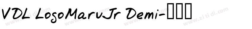 VDL LogoMaruJr Demi字体转换